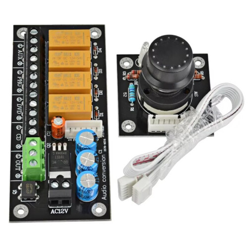 New Audio Stereo Two Channel Relay 4 Way Sound Source Selection Audio  Input Selection Board 1