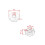 2X Motorcycle Radiator Cap Cover Design Universal 1.1 Bar for 8