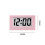 2X  Clock Triangle LED Screen Lectronic Digital Alarm Screen Desktop Clock for Home Office Table Bedroom Decor 3