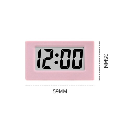 2X  Clock Triangle LED Screen Lectronic Digital Alarm Screen Desktop Clock for Home Office Table Bedroom Decor 2