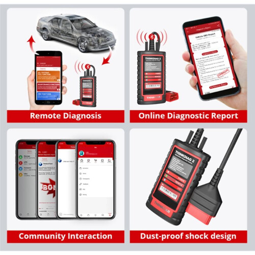 ThinkDiag 2 ALL Software 1 Year Free Update Auto Diagnostic Tool Support CAN FD ECU Coding Active Test 16 Reset OBD2 Scanner 2