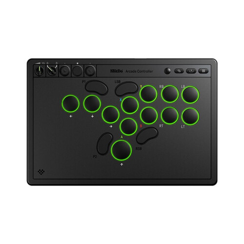 8BitDo All-Button Arcade Controller for  Series X/S  One PC Windows 2.4G Wireless Low-Profile Mechanical Switches