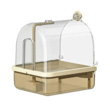 1pc Automatic Intelligent Bath Water Circulation Bird Bathtub Supplies with Multiple Faucets for Parakeet,Phoenix