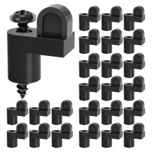 3/8 in Nylon Window Screen Clip with Screws Offset Window Clips for Fastens Winter Window Screens 24PCS