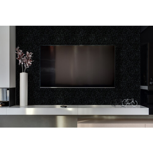 Panneau Mural Autocollant Décoratif 100 x 50 cm, Solution Rapide Pour Intérieur Sol Noir Classique 1