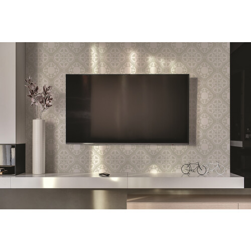 Panneau Autocollant Mural En Vinyle 100 x 50 cm, Solution Décorative Résistante Ornement De Fleur 1