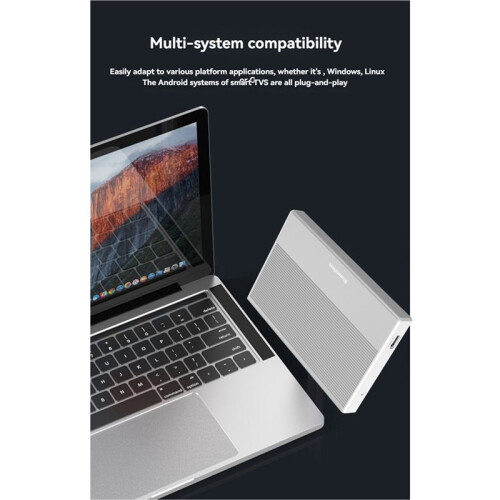 2X BLUEENDLESS Disco Rígido Externo Portátil de 6 TB, Disco Rígido Portátil SSD de 2,5 Polegadas, Caixa Externa Mecânica para PC 2