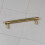 (128mm Handle) Satin Brass Knurled Solid Bar Handles & Knobs 3