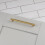 (160mm Handle) Satin Brass Knurled Solid Bar Handles & Knobs 6