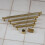 (160mm Handle) Satin Brass Knurled Solid Bar Handles & Knobs 7