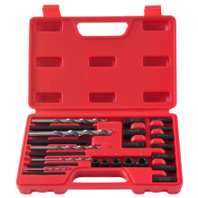 25 Pièces Extracteur Vis Arrondies 5-16mm Kit HSS Acier Carbone Complet