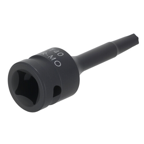 Impact Star Bit Socket 1/2" Drive T40 78mm CR-MO Black Phosphate