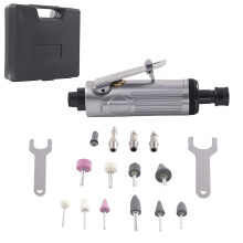 Kit Meuleuse Droite 1/4" Pneumatique 25000 RPM Polissage Meulage 157mm