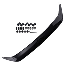 Black Acrylic Bonnet Guard for Ford Transit Custom 2012-2018 Stone Deflector