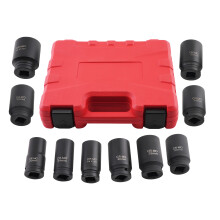 10PC 22-41MM 3/4 Inch Drive 6-point Metric Deep Impact Socket Set Long Reach