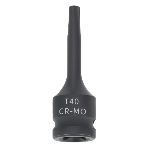 Impact Star Bit Socket 1/2" Drive T40 78mm CR-MO Black Phosphate 2