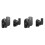 4X Wall Mount Swivel Satellite/Bookshelf Speaker Brackets Black for Speakers 1
