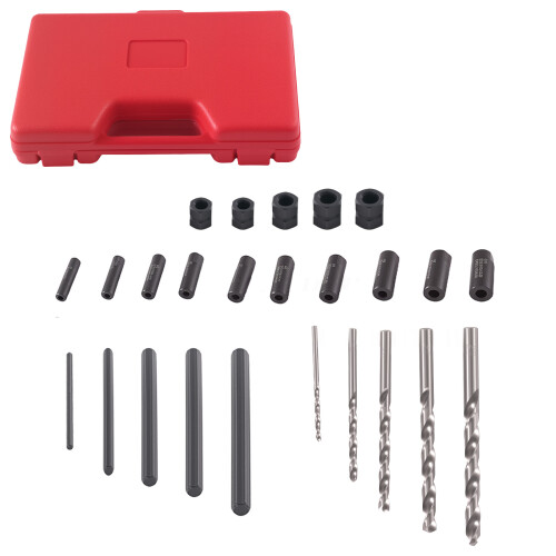 25Pcs Bolt Extractor Kit for Damaged Threads 5mm-16mm Carbon Steel Tool 2