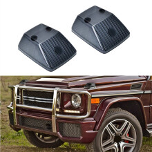 4 Stuks Voorvleugel Richtingaanwijzer Gerookte Lens Cover A4638260057 voor W463 G-Klasse 1986-2018 Hoek Licht Shell