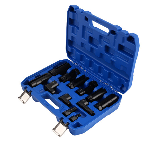 O2 Oxygen Sensor Socket 1/2" 3/8" Drive 22mm 27mm 29mm Tool Set Kit Case 1