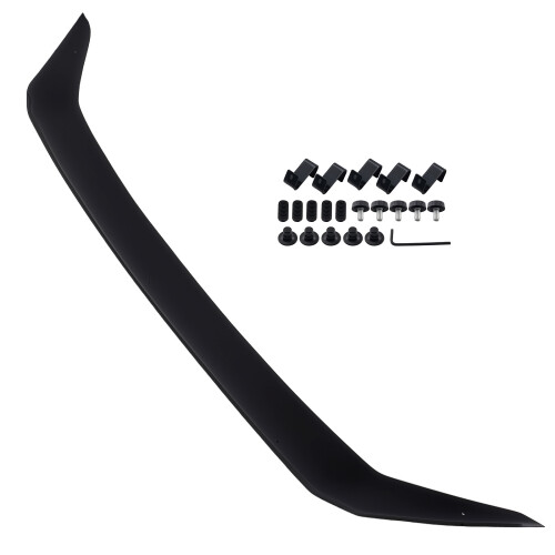 Black Acrylic Bonnet Guard for Ford Transit Custom 2012-2018 Stone Deflector 1