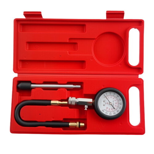 Compression Test Tool 0-300 PSI Engine Pressure Gauge 0-20 BAR 14mm 18mm 2