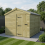 8 x 9 Apex Shed Tanalised (Single Door, No Windows) 1