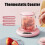 2PCS Thermostatic Heating Coaster USB Home Heating Coaster 3-Speed Adjustment Heating 55 Degrees Constant Temperature 2