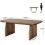 Tribesigns Tribesigns Rectangle Coffee Table, 47-Inch Wood Rectangular Living Room Table,Rustic Brown 2
