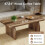 Tribesigns Tribesigns Rectangle Coffee Table, 47-Inch Wood Rectangular Living Room Table,Rustic Brown 6