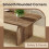 Tribesigns Tribesigns Rectangle Coffee Table, 47-Inch Wood Rectangular Living Room Table,Rustic Brown 7