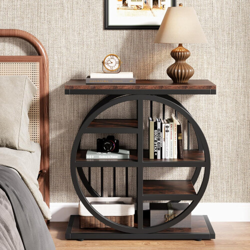 Tribesigns Tribesigns End Table for Living Room, 5-Tier Industrial Side Table 2