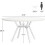 Tribesigns Tribesigns Round Dining Table  120CM Large Kitchen Tables for 6-8 People(White) 2