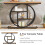 Tribesigns Tribesigns 41.3 Industrial 4-Tier Console Table with Circle Base Light Brown 4