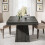 Tribesigns Tribesigns Dining Table for 4  80cm Square Kitchen Table , Grey 6