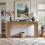 Tribesigns Tribesigns 160 cm Console Table, Narrow Entryway Table with Wavy Design, Rustic Brown 6