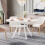 Tribesigns Tribesigns Round Dining Table  120CM Large Kitchen Tables for 6-8 People(White) 4