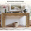 Tribesigns Tribesigns 160 cm Console Table, Narrow Entryway Table with Wavy Design, Rustic Brown 4