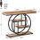 Tribesigns Tribesigns 41.3 Industrial 4-Tier Console Table with Circle Base Light Brown 2