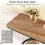 Tribesigns Tribesigns 41.3 Industrial 4-Tier Console Table with Circle Base Light Brown 5