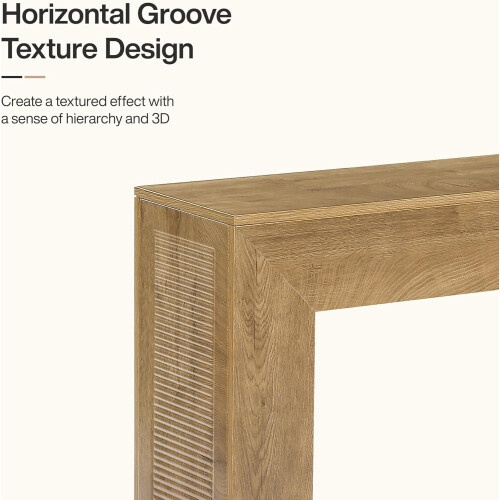 Tribesigns Tribesigns 110 cm Console Table  Wooden Rectangular Sofa Table Behind The Couch 2