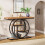Tribesigns Tribesigns 41.3 Industrial 4-Tier Console Table with Circle Base Light Brown 7