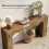 Tribesigns Tribesigns 160 cm Console Table, Narrow Entryway Table with Wavy Design, Rustic Brown 3