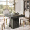 Tribesigns Tribesigns Dining Table for 4  80cm Square Kitchen Table , Grey 5