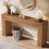 Tribesigns Tribesigns 160 cm Extra Long Console Table  Farmhouse Wood Sofa Table Light Brown 7