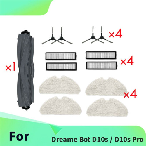 13 Pcs for  Bot D10s / D10s Pro Sweeping Machine Accessories Main Side Brush Mop Filter Dust Bags 2