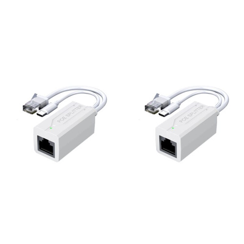 2X 100Mbps USB Type C PoE Splitter 48V to 5V for Various Electronic Networking Transmission