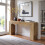 Tribesigns Tribesigns 160 cm Console Table, Narrow Entryway Table with Wavy Design, Rustic Brown 1