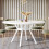 Tribesigns Tribesigns Round Dining Table  120CM Large Kitchen Tables for 6-8 People(White) 1
