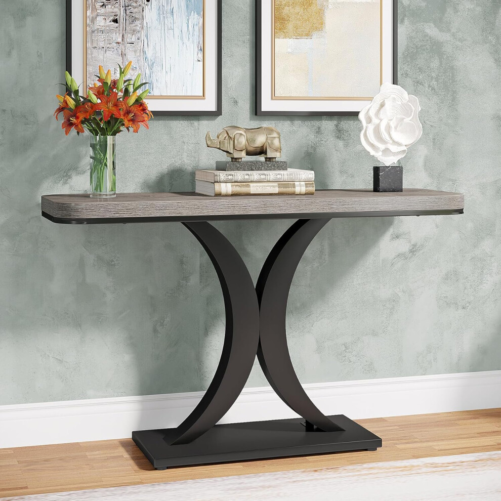 Tribesigns Industrial Console Table 100 Cm Narrow Entryway Foyer Table